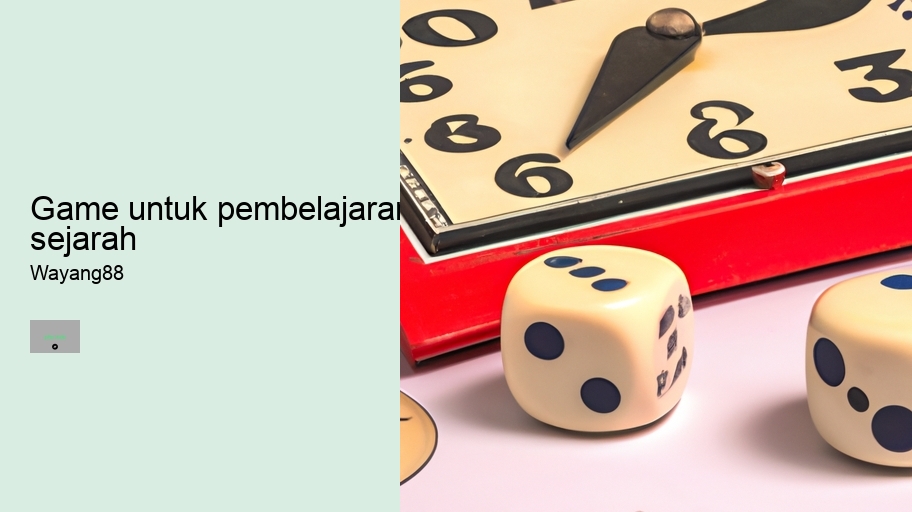 game untuk pembelajaran sejarah